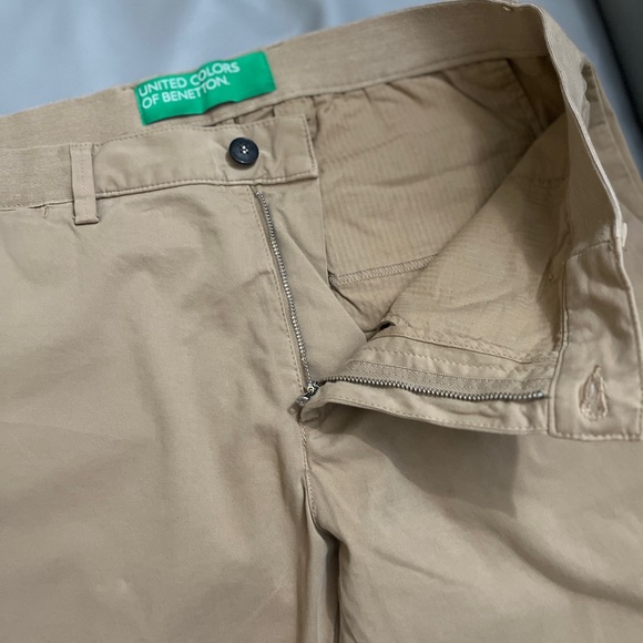 NWT-United Colors of Benetton Men’s Cropped Chino with Elastic Waist-EU 52/US 36 - Picture 3 of 8